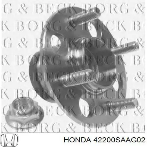 42200SAAG02 Honda Маточина задня
