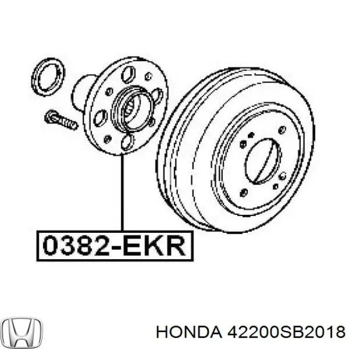Маточини задніх коліс Honda 42200SB2018 ціна, від 31.49 USD