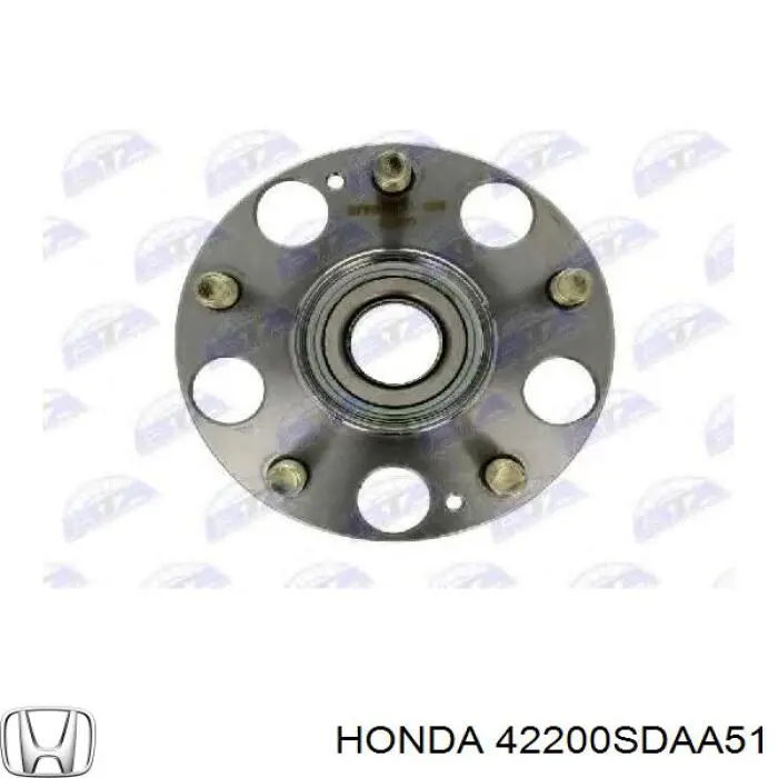 Маточини задніх коліс Honda 42200SDAA51 ціна, від 43.16 USD