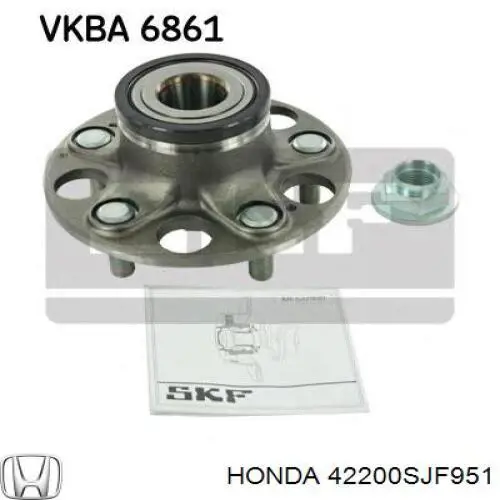 Маточини задніх коліс Honda 42200SJF951 ціна, від 51.18 USD