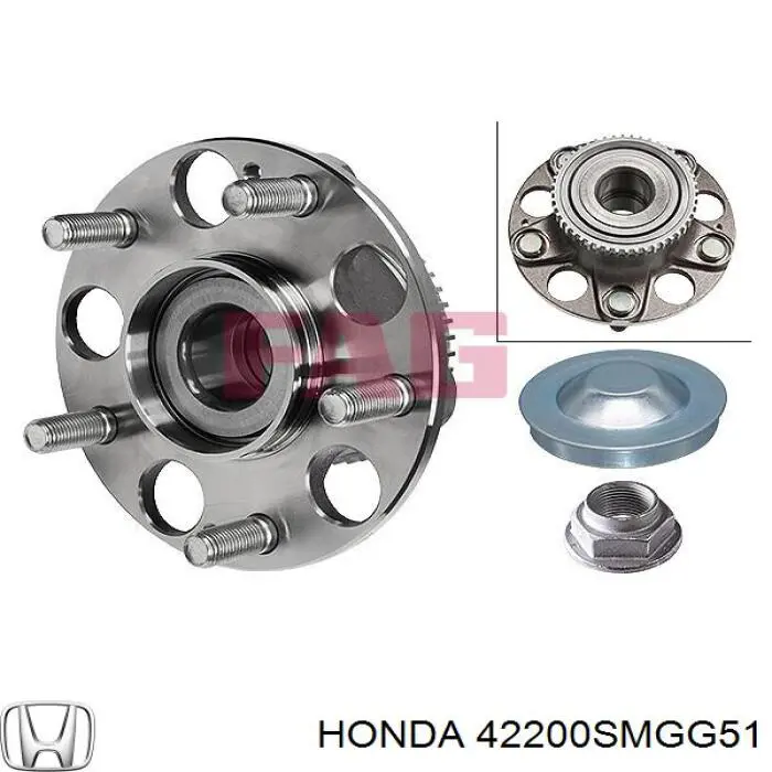 Маточини задніх коліс Honda 42200SMGG51 ціна, від 29.88 USD