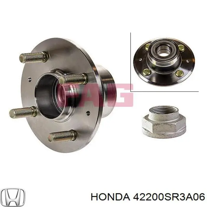 Купити 42200SR3A06 Honda Підшипник ступиці колеса