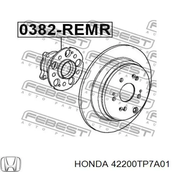 Маточини задніх коліс Honda 42200TP7A01 ціна, від 53.47 USD