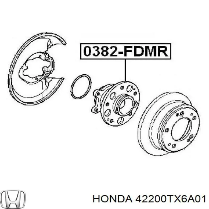 42200TR3902 Honda Маточина задня