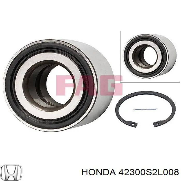 Підшипник маточини задньої Honda 42300S2L008 ціна, від 19.24 USD