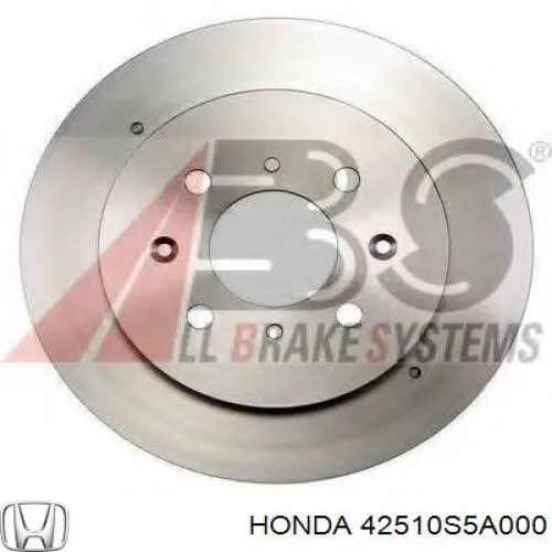 42510S5A000 Honda диск гальмівний задній