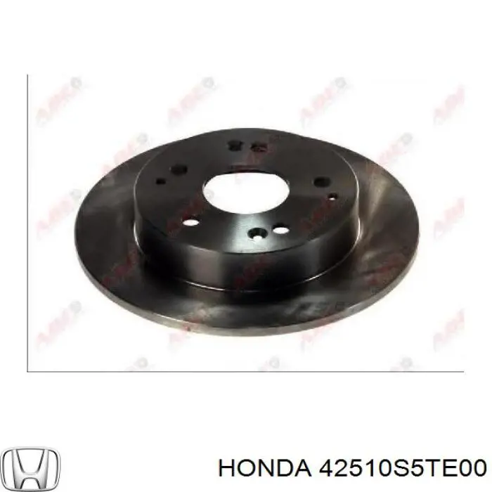42510S5TE00 Honda диск гальмівний задній
