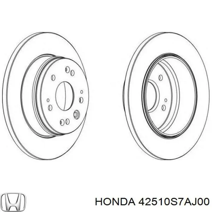 Купити 42510S7AJ00 Honda Диск заднього гальма