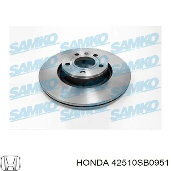 Гальмівні диски 42510SB0951 Honda