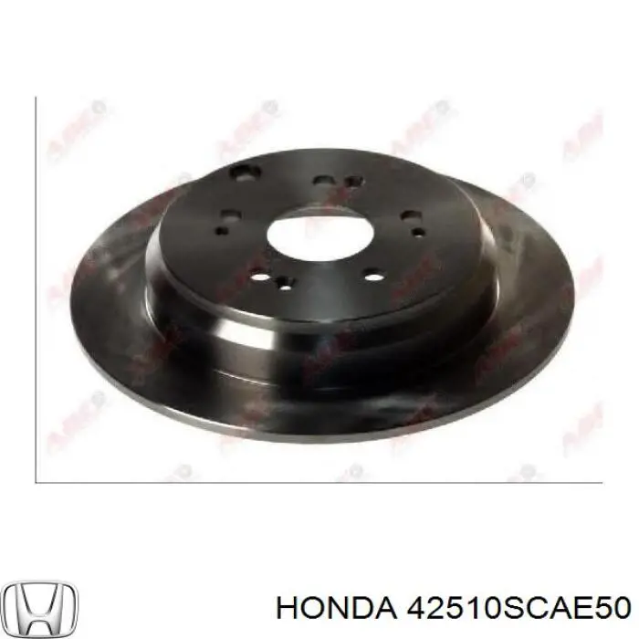 Купити 42510SCAE50 Honda Диск заднього гальма