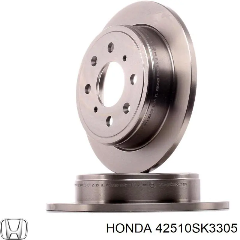 Гальмівні диски 42510SK3305 Honda