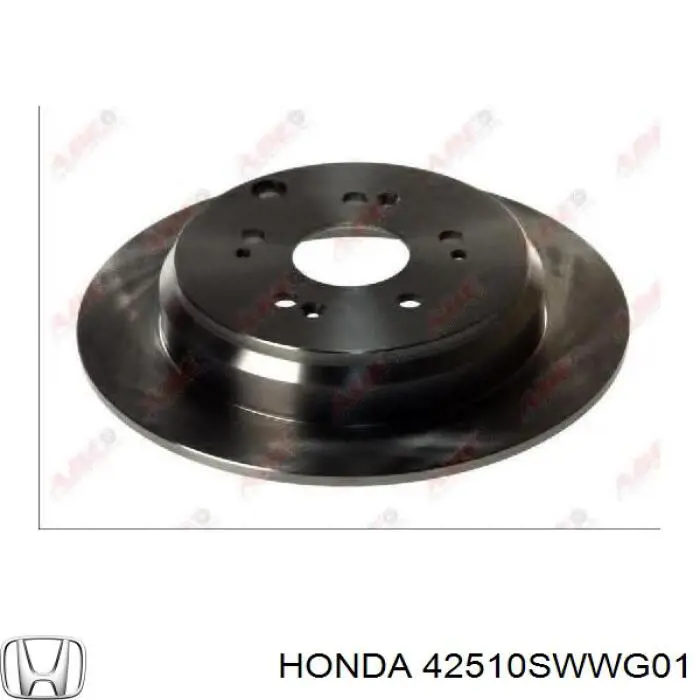 42510SWWG01 Honda диск гальмівний задній
