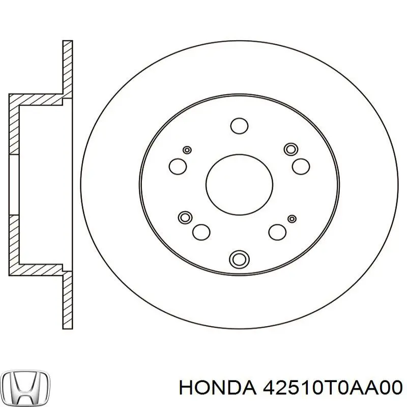 Гальмівні диски 42510T0AA00 Honda