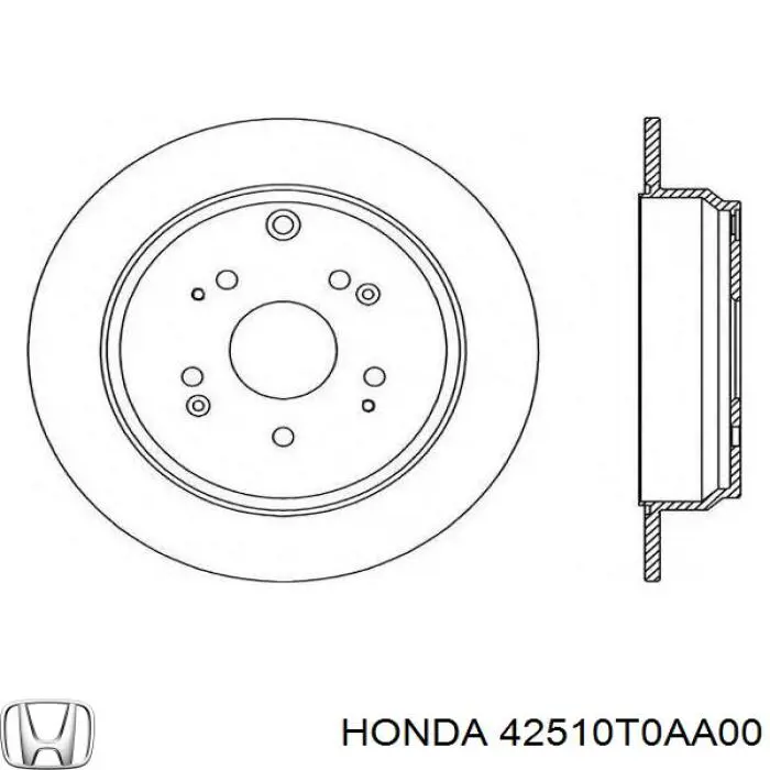 Задні дискові гальма Honda 42510T0AA00 ціна, від 36.99 USD