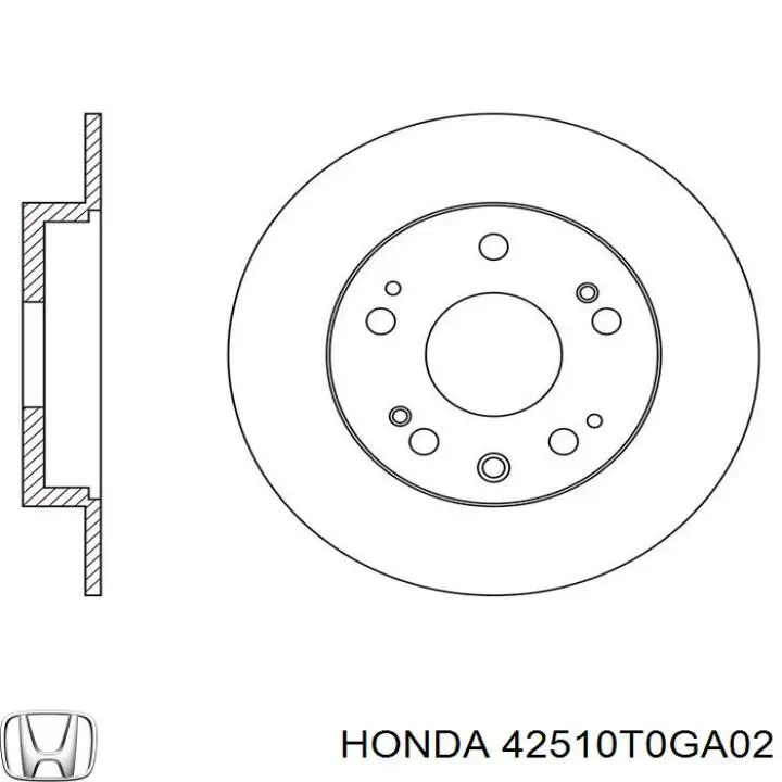 Задні дискові гальма Honda 42510T0GA02 ціна, від 33.98 USD
