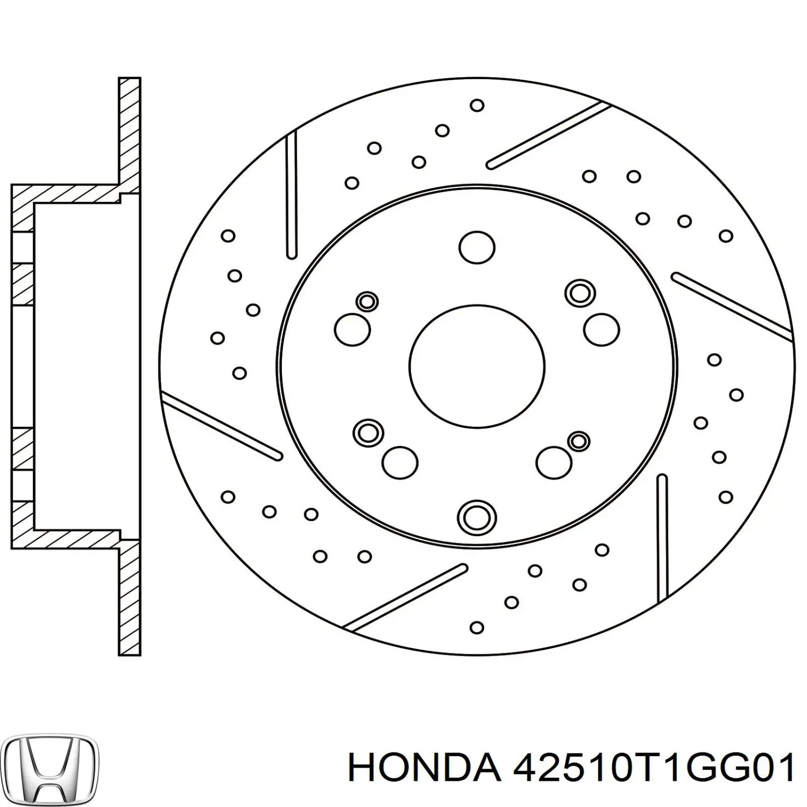 42510T1GG01 Honda Дискові гальма