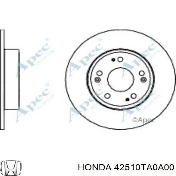 Гальмівні диски 42510TA0A00 Honda