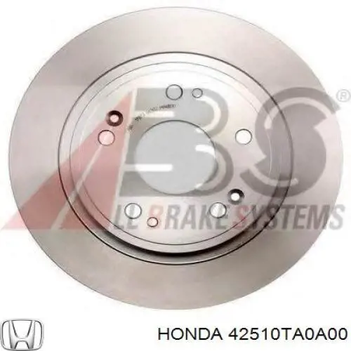 42510TA0A00 Honda диск гальмівний задній