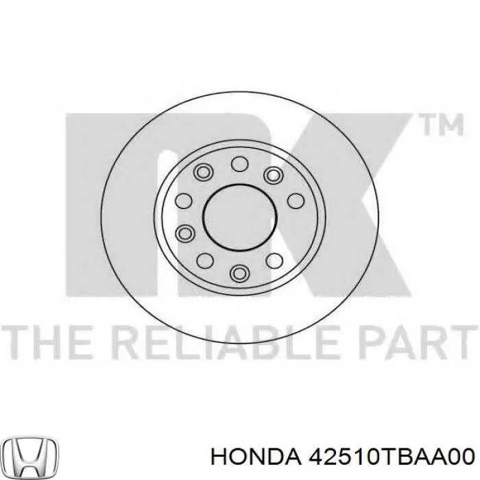 Купити 42510TBAA00 Honda Диск заднього гальма