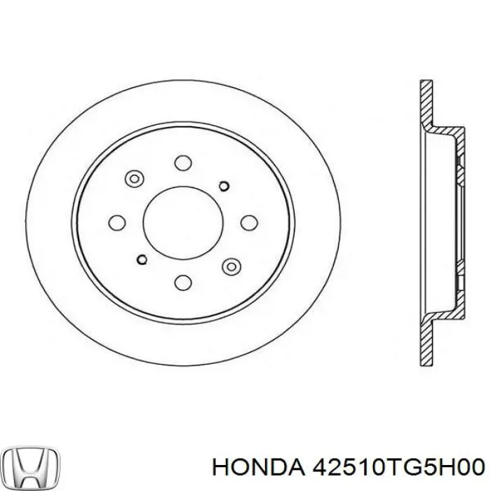 Гальмівні диски 42510TG5H00 Honda