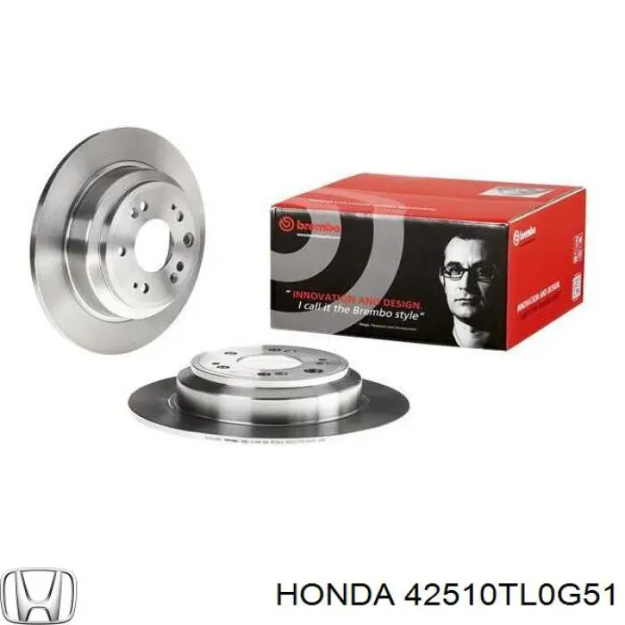 Диск гальмівний задній Honda 42510TL0G51
