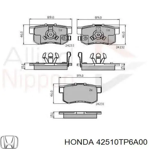 Купити 42510TP6A00 Honda Диск заднього гальма