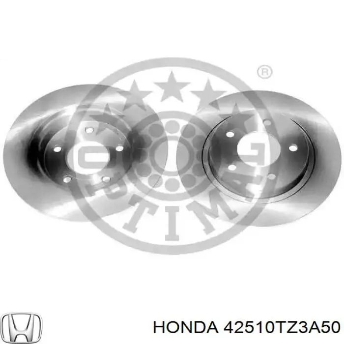 Задні дискові гальма Honda 42510TZ3A50 ціна, від 36.84 USD