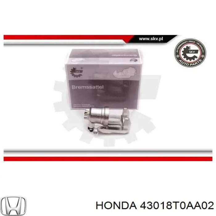 43018T0AA02 Honda супорт гальмівний задній правий