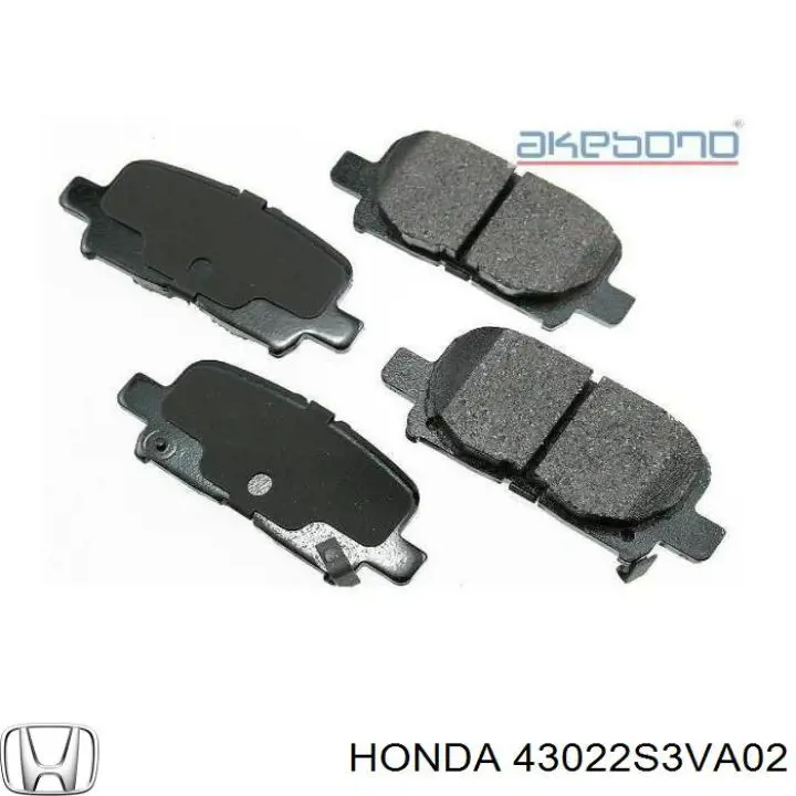 Купити 43022S3VA02 Honda Задні колодки