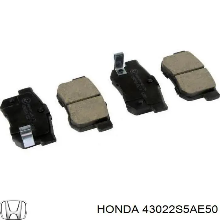 Задні гальмівні колодки Honda 43022S5AE50 ціна, від 17.57 USD