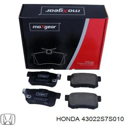 Купити 43022S7S010 Honda Задні колодки