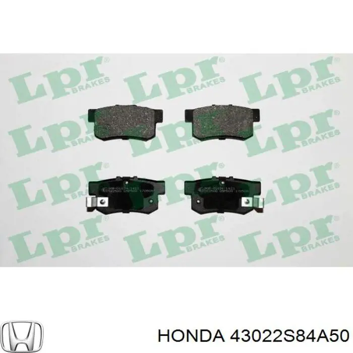 Купити 43022S84A50 Honda Задні колодки