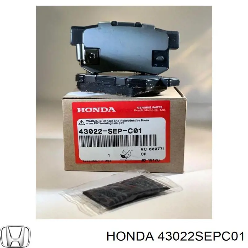 Задні гальмівні колодки Honda 43022SEPC01 ціна, від 19.10 USD