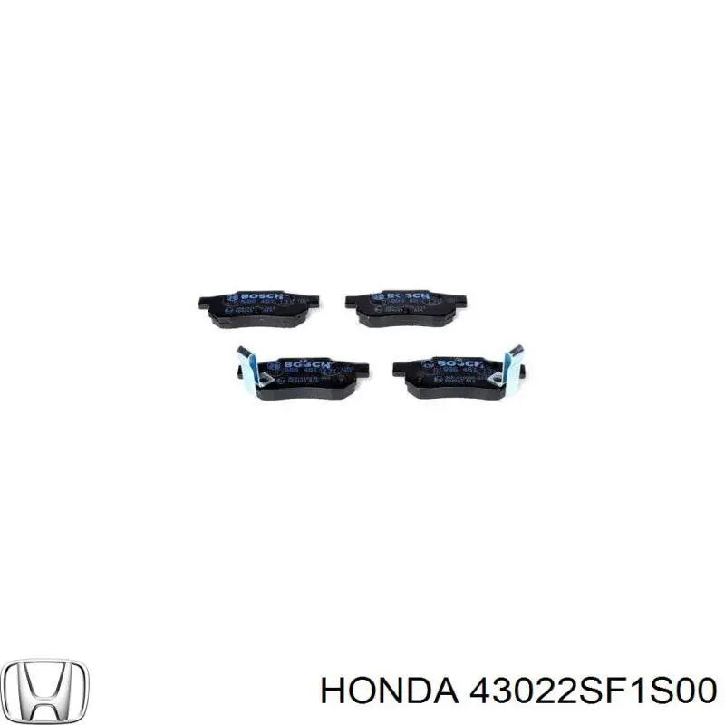 Купити 43022SF1S00 Honda Задні колодки