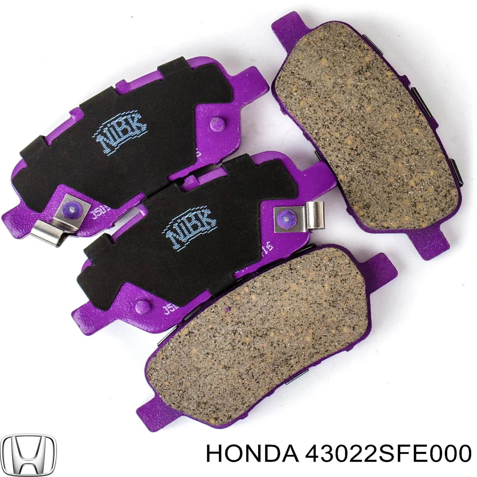 Задні гальмівні колодки 43022SFE000 Honda