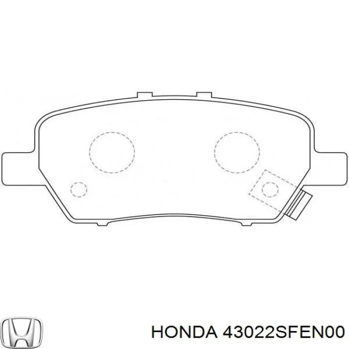 Задні гальмівні колодки Honda 43022SFEN00 ціна, від 25.20 USD