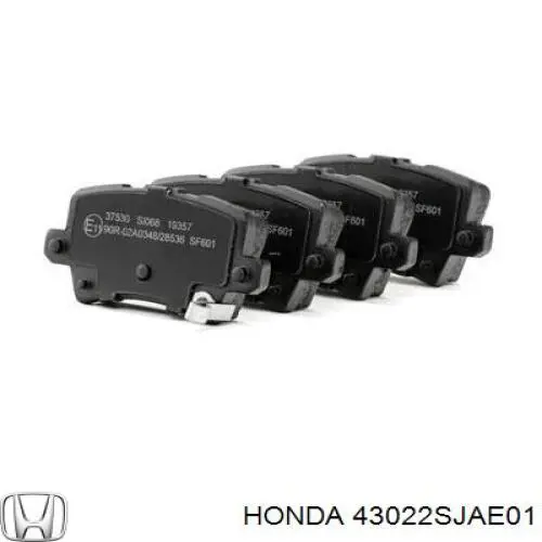 Задні гальмівні колодки Honda 43022SJAE01 ціна, від 32.65 USD