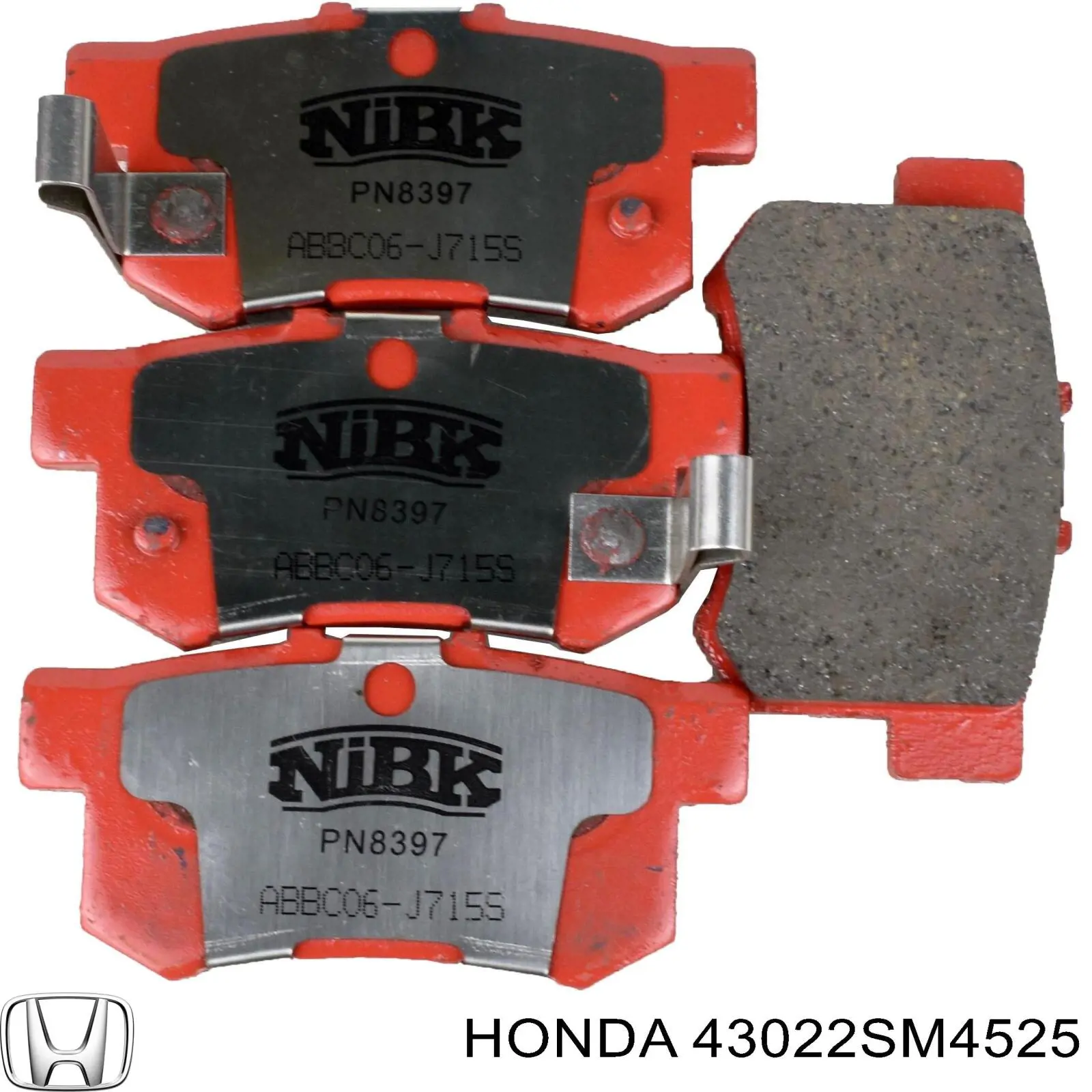 Купити 43022SM4525 Honda Задні колодки