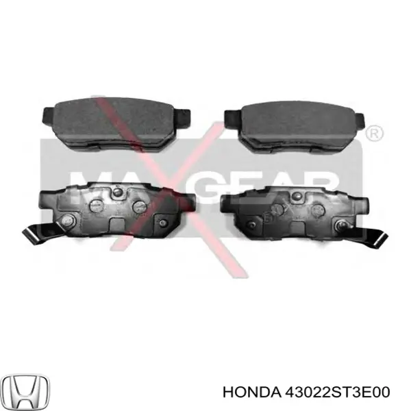 Задні гальмівні колодки Honda 43022ST3E00 ціна, від 12.88 USD