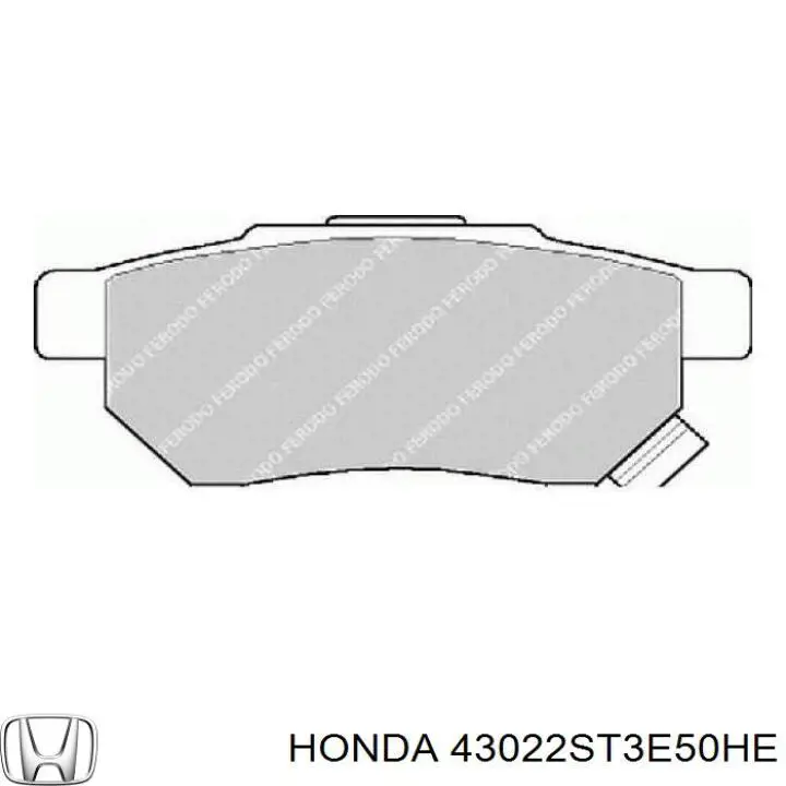 Купити 43022ST3E50HE Honda Задні колодки