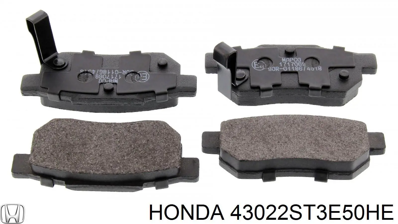 Задні гальмівні колодки Honda 43022ST3E50HE ціна, від 13.97 USD