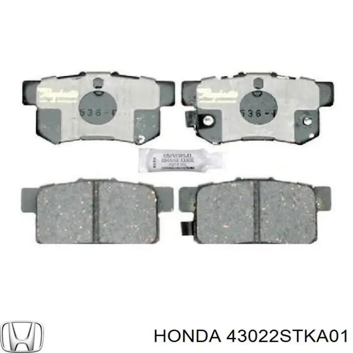 Купити 43022STKA01 Honda Задні колодки