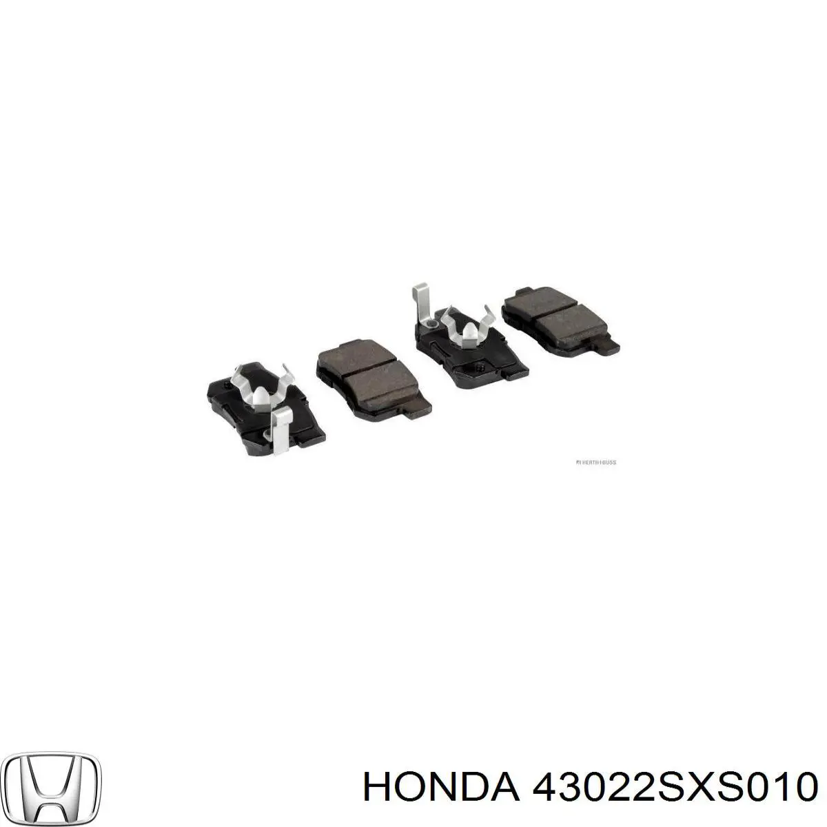 43022SXS010 Honda колодки гальмові задні, дискові