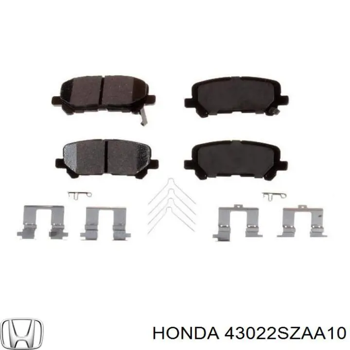 Задні гальмівні колодки Honda 43022SZAA10 ціна, від 26.05 USD
