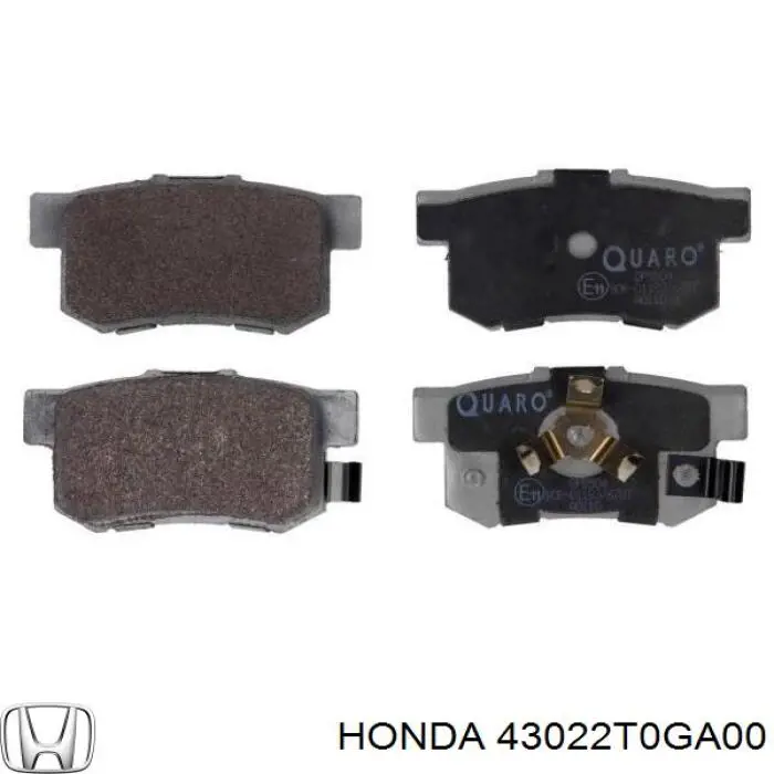 Задні гальмівні колодки Honda 43022T0GA00 ціна, від 18.08 USD