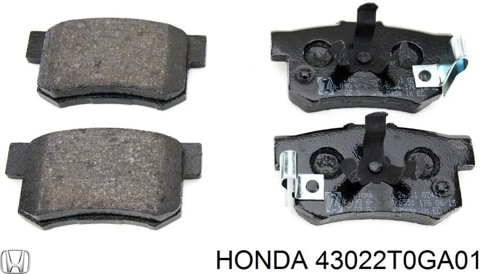 Купити 43022T0GA01 Honda Задні колодки