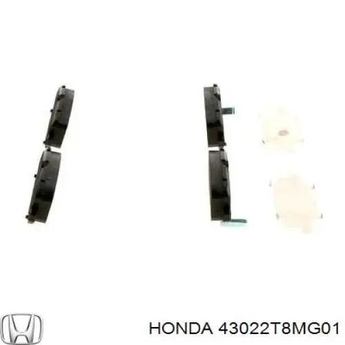 Купити 43022T8MG01 Honda Задні колодки
