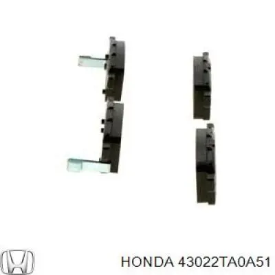 Задні дискові колодки Honda 43022TA0A51