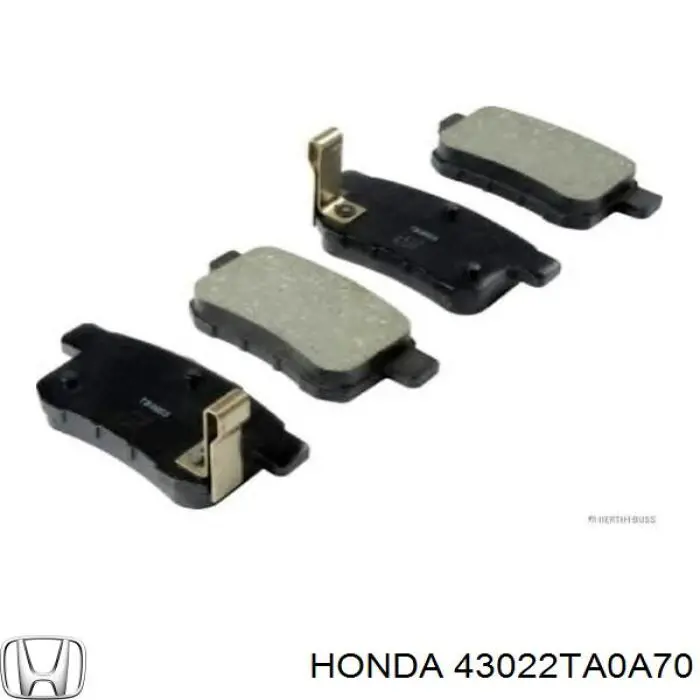 Купити 43022TA0A70 Honda Задні колодки