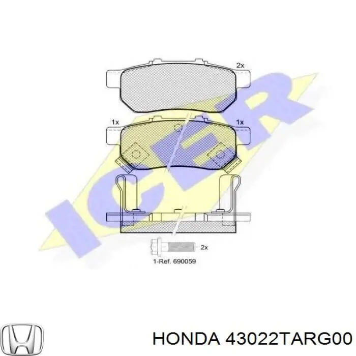 43022TARG00 Honda 